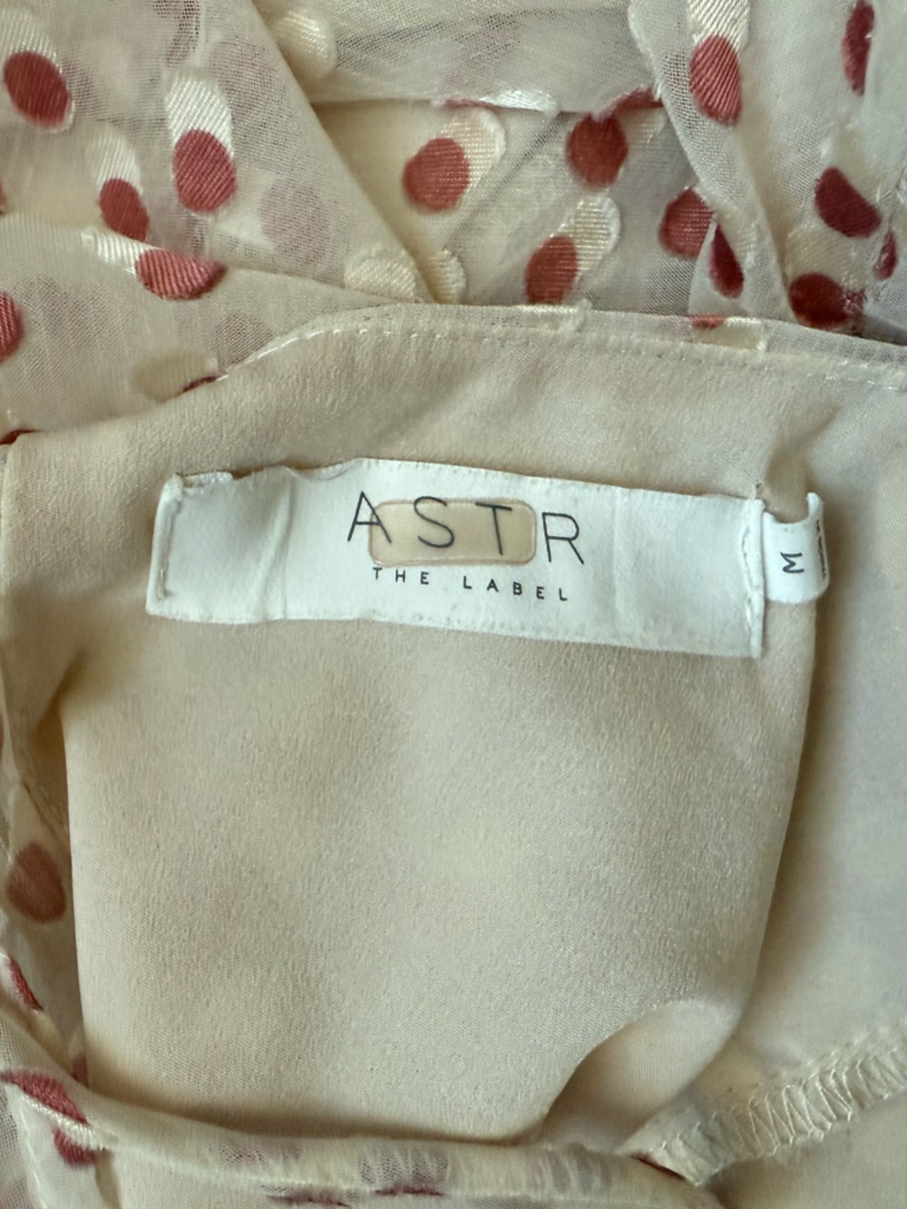 Astr the Label Elsie Cream Polka Dot Backless Dress - Picture 7 of 10